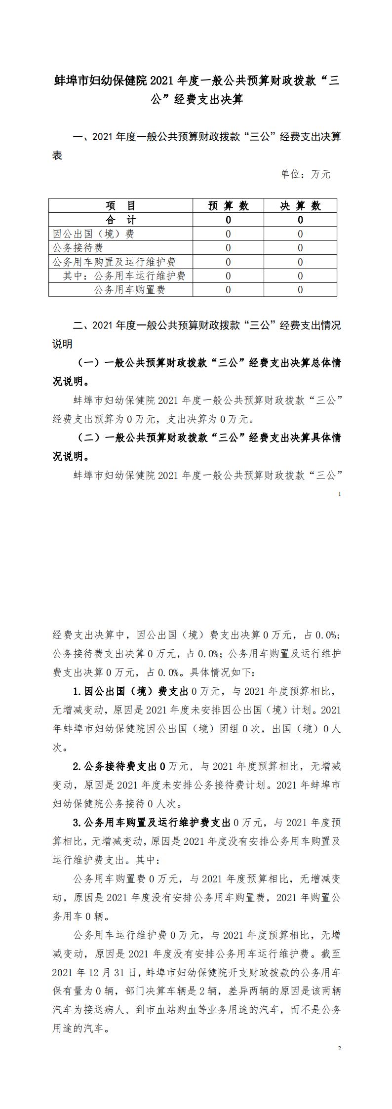 蚌埠市婦幼保健院2021決算三公公開報(bào)告_00.jpg